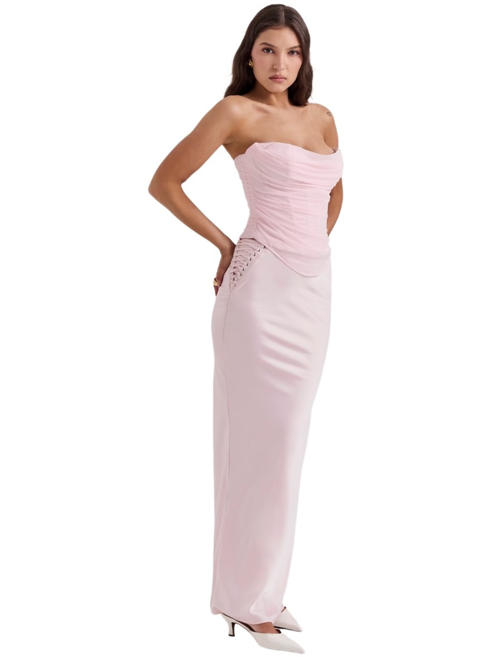NWOT House of CB Giuliana Maxi Skirt
